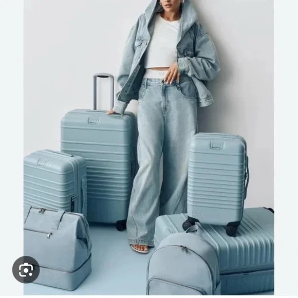 NWT Beis x Gap Denim Blue Weekender Bag - Picture 6 of 6